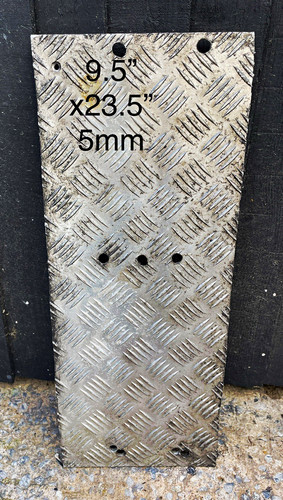 One checker plate and - , the